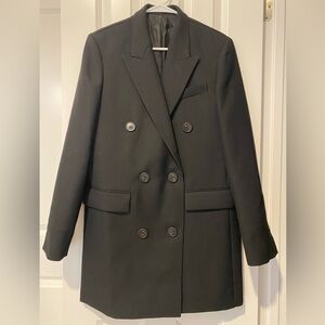 Theory Double Breasted Wool Coat
